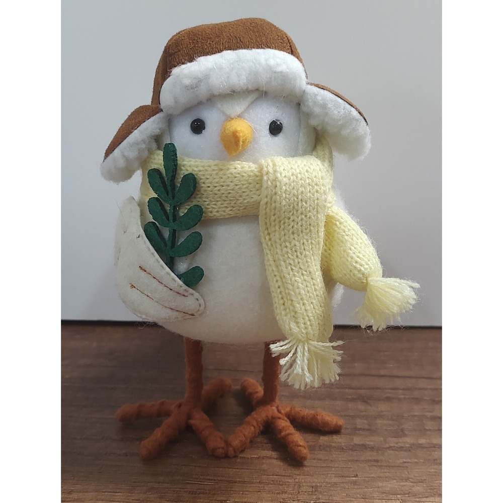 2023 Target 6.25" Featherly Friends Chip Fabric Bird Christmas Figurine A6